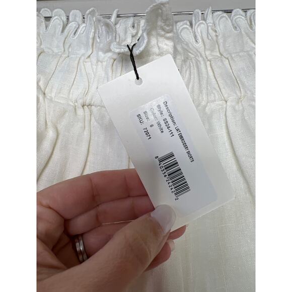NWT Sea New York Liat Embroidery Scalloped White Shorts Size: 6 - Picture 5 of 7